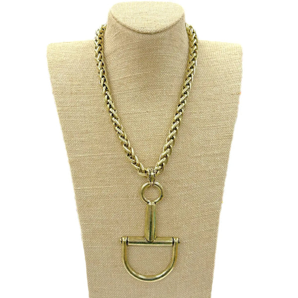 Snaffle Bit Necklace on Chain