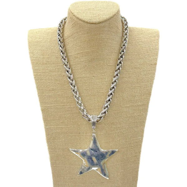 Hammered Star Necklace