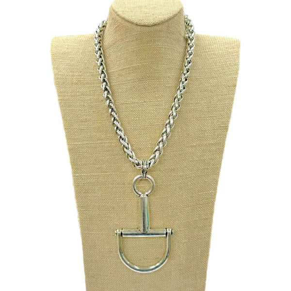Snaffle Bit Necklace on Chain