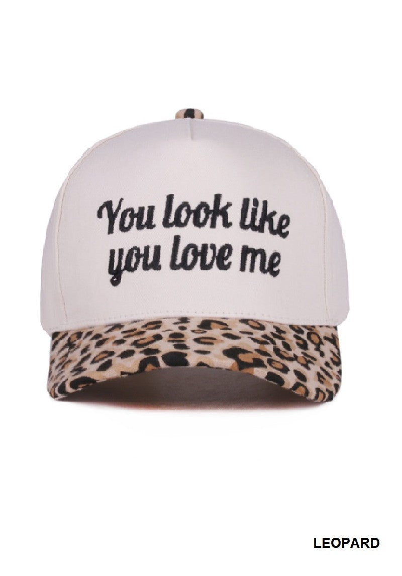 You look like you love me two tone canvas cotton