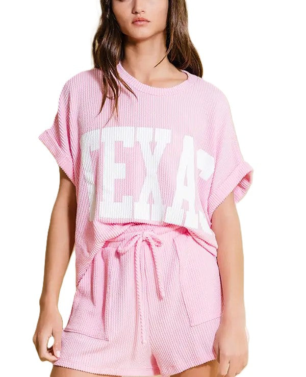 Texas Graphic Boxy Crop Top