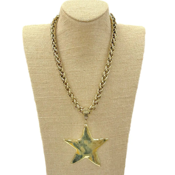Hammered Star Necklace