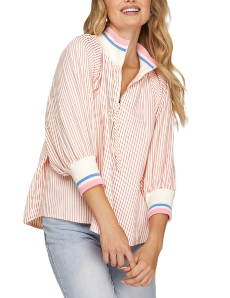 3/4 Sleeve Striped Top By She & Sky