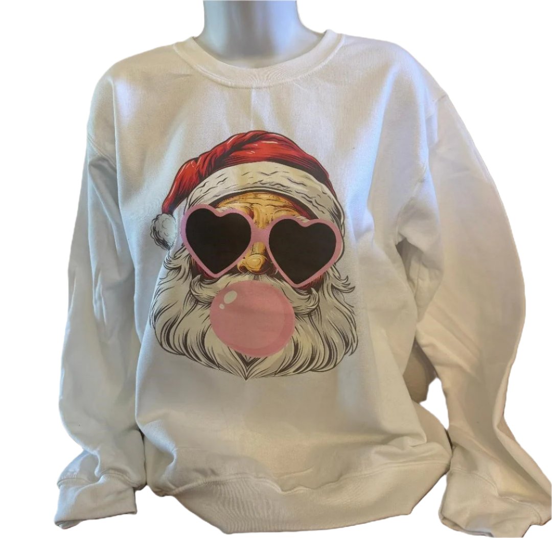 Christmas Santa with Bubble Sweatshirt