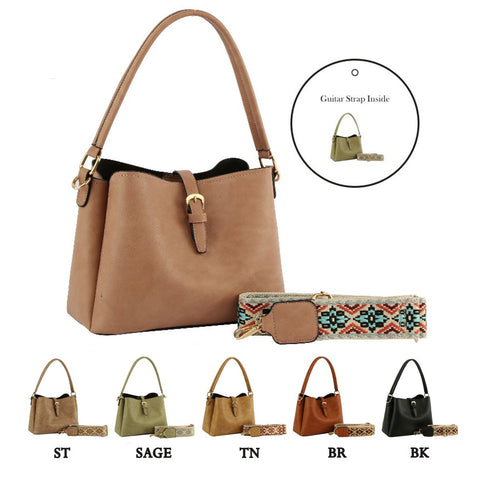 Handbag or Crossbody Purse with Guitar Strap