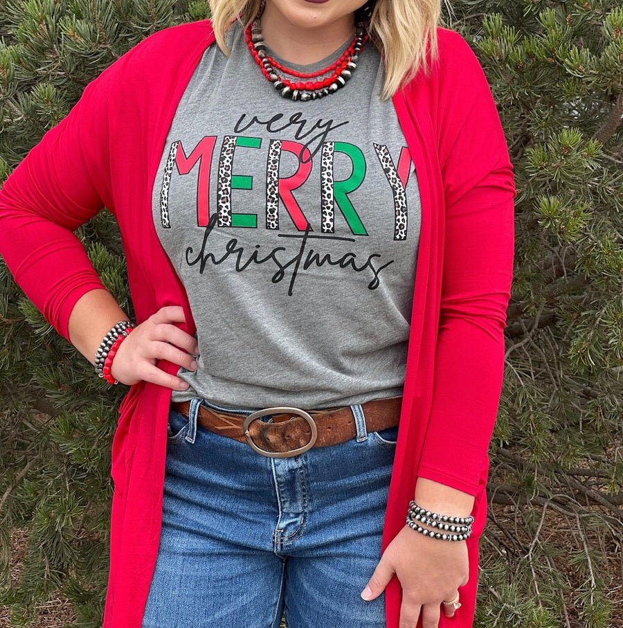 Soft Red Cardigan